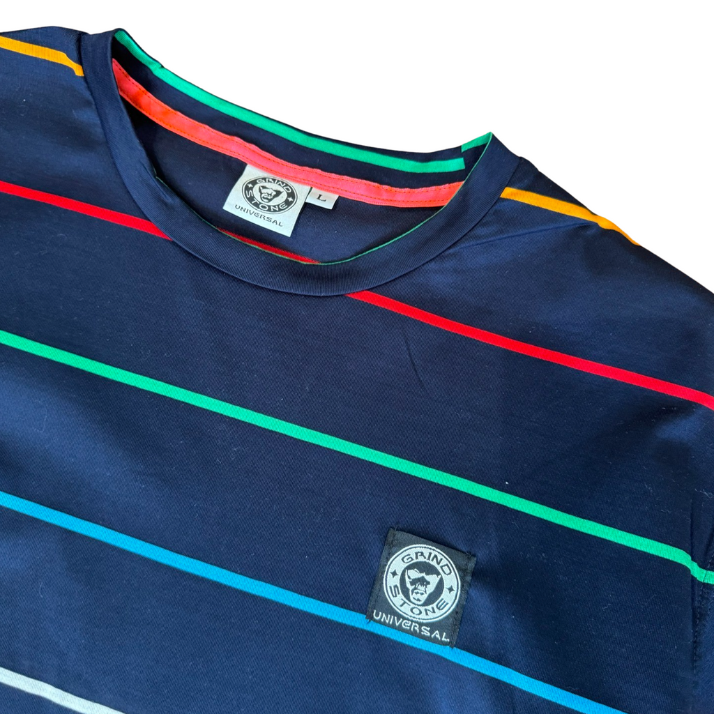 Yacht-striped Short Sleeved Shirt