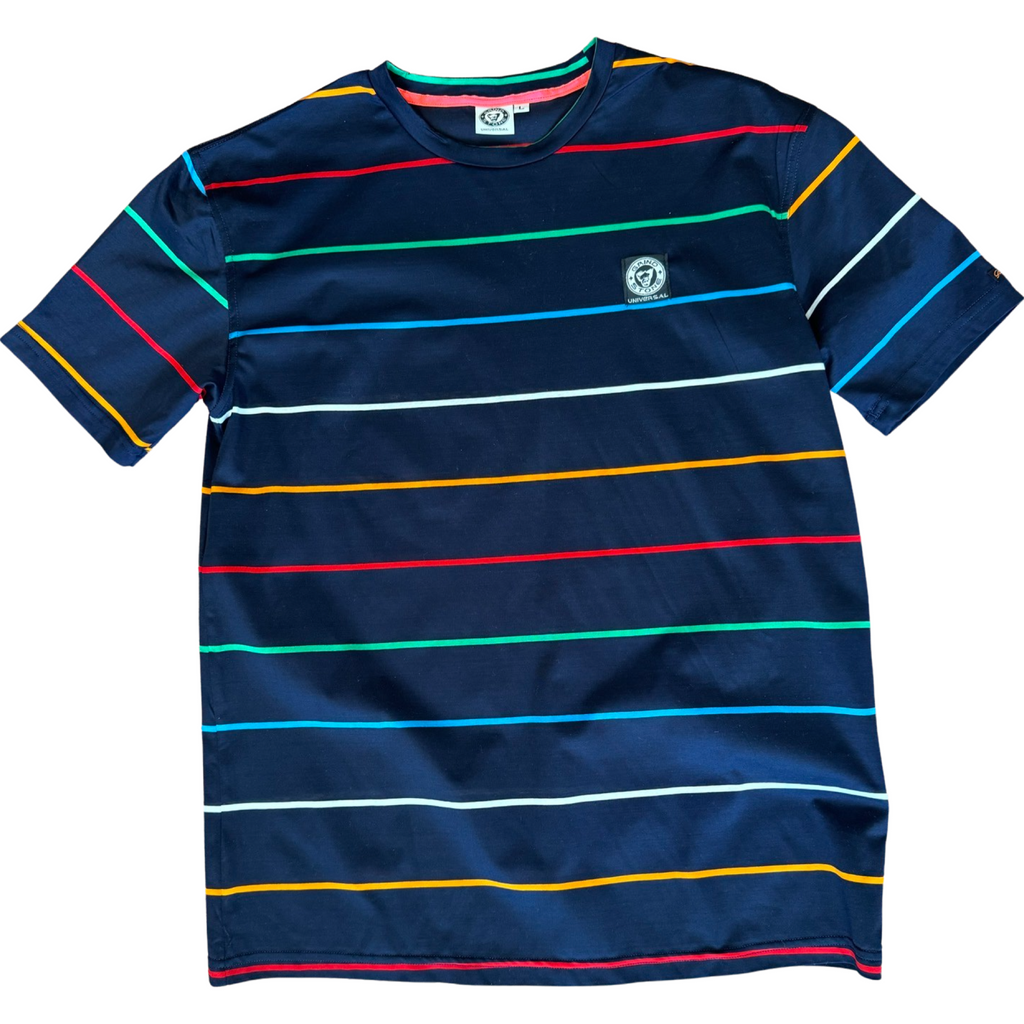 Yacht-striped Short Sleeved Shirt