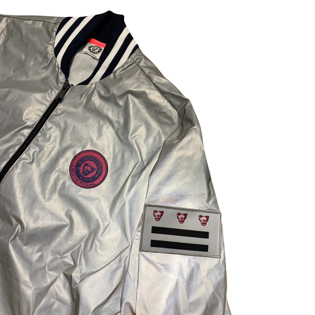 Reflective vintage tennis jacket