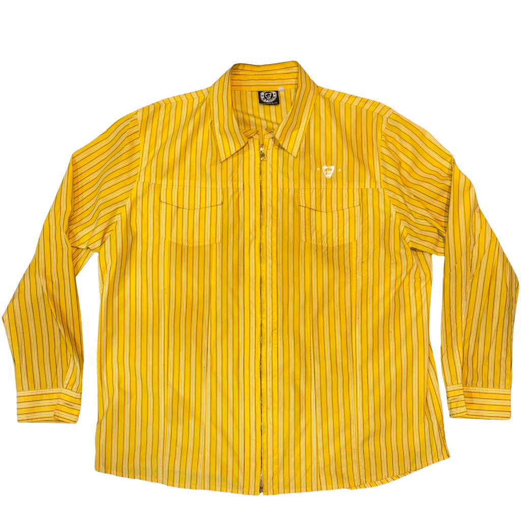 Poplin Long Sleeve Zip-up Shirt