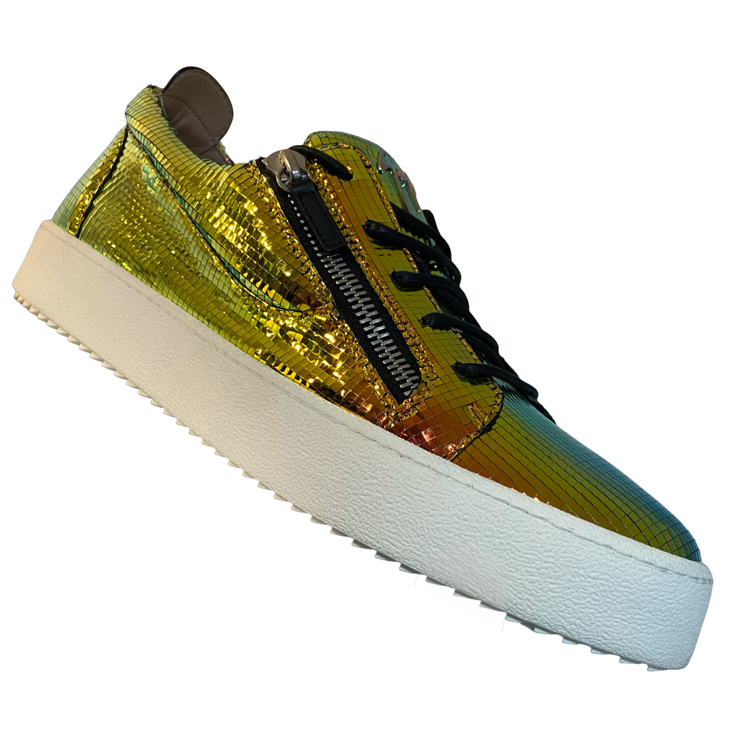 Giuseppe Zanotti Frankie Sneakers β Mosaic Mirror Iridescent (EU 46 / US 13)