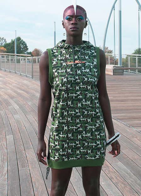Camo Hoodie Dress