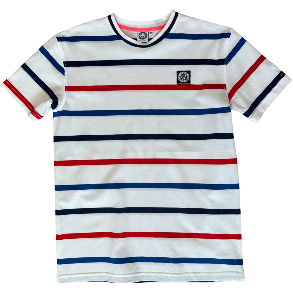 Yacht-striped Short Sleeved Shirt