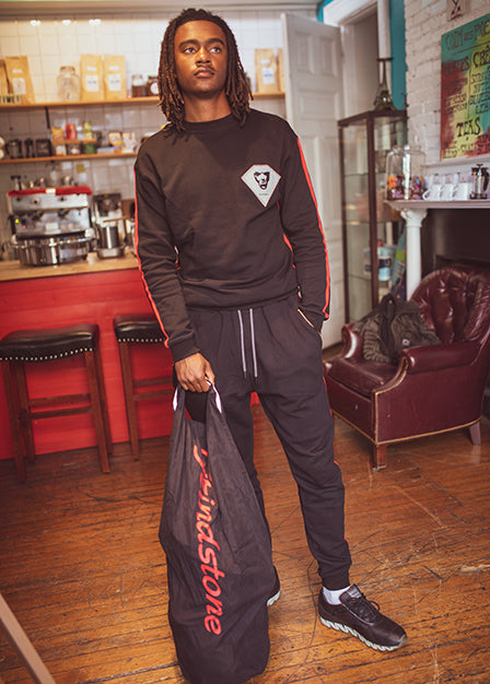 Stripe Crewneck sweatsuit (entire set)