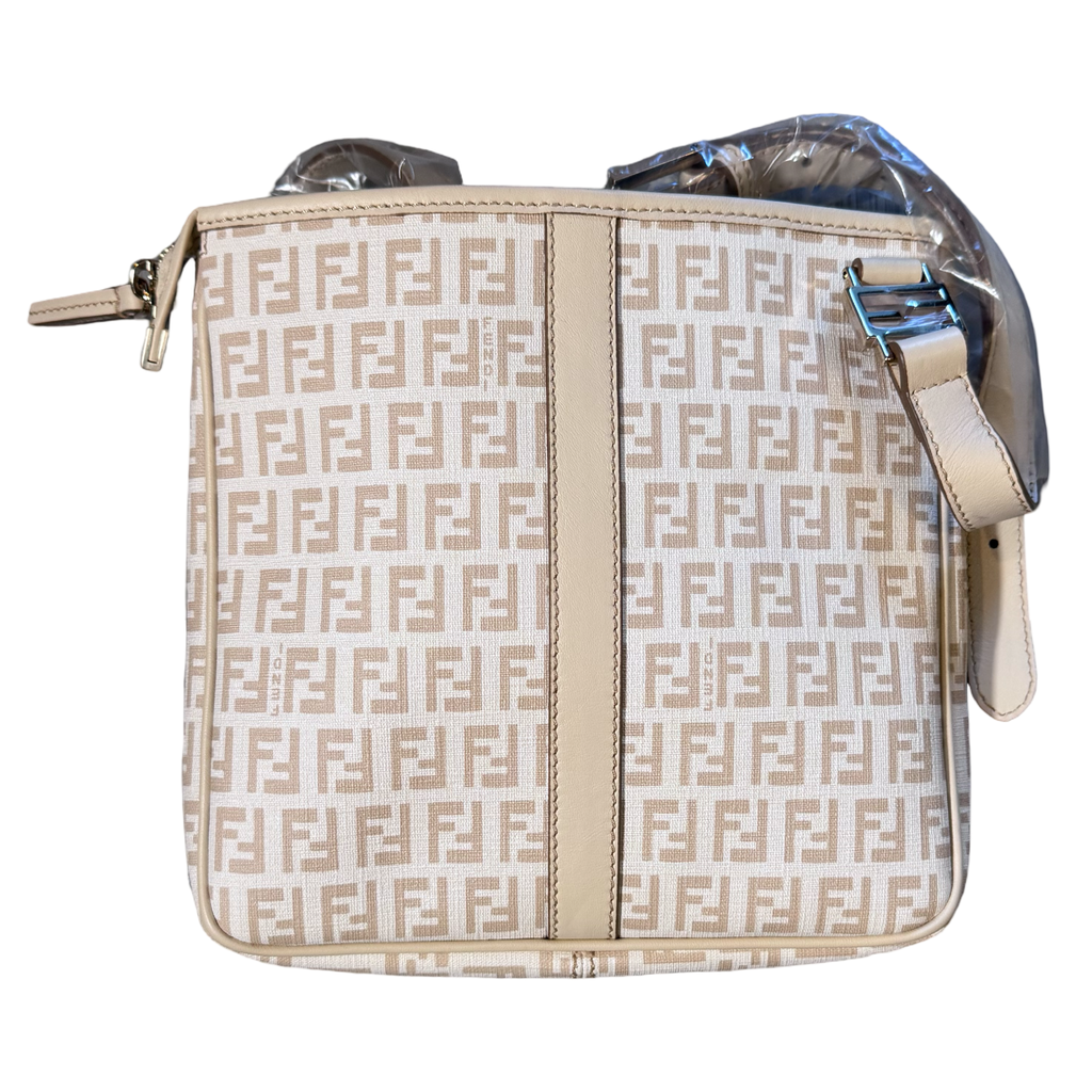 Fendi Zucca FF Messenger Crossbody Bag