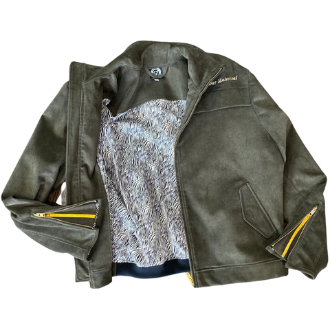Fishscale Bouclé varsity jacket