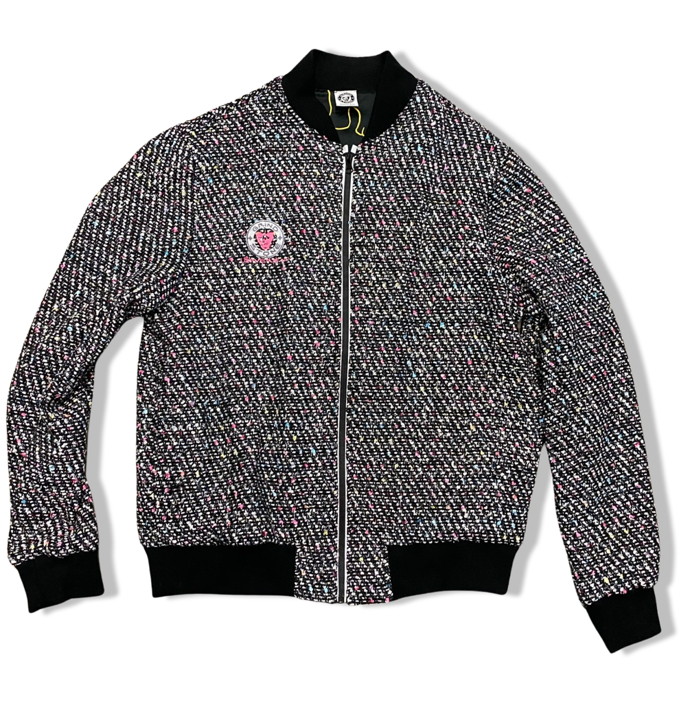 Italian Boucle "Sprinkles" bomber jacket