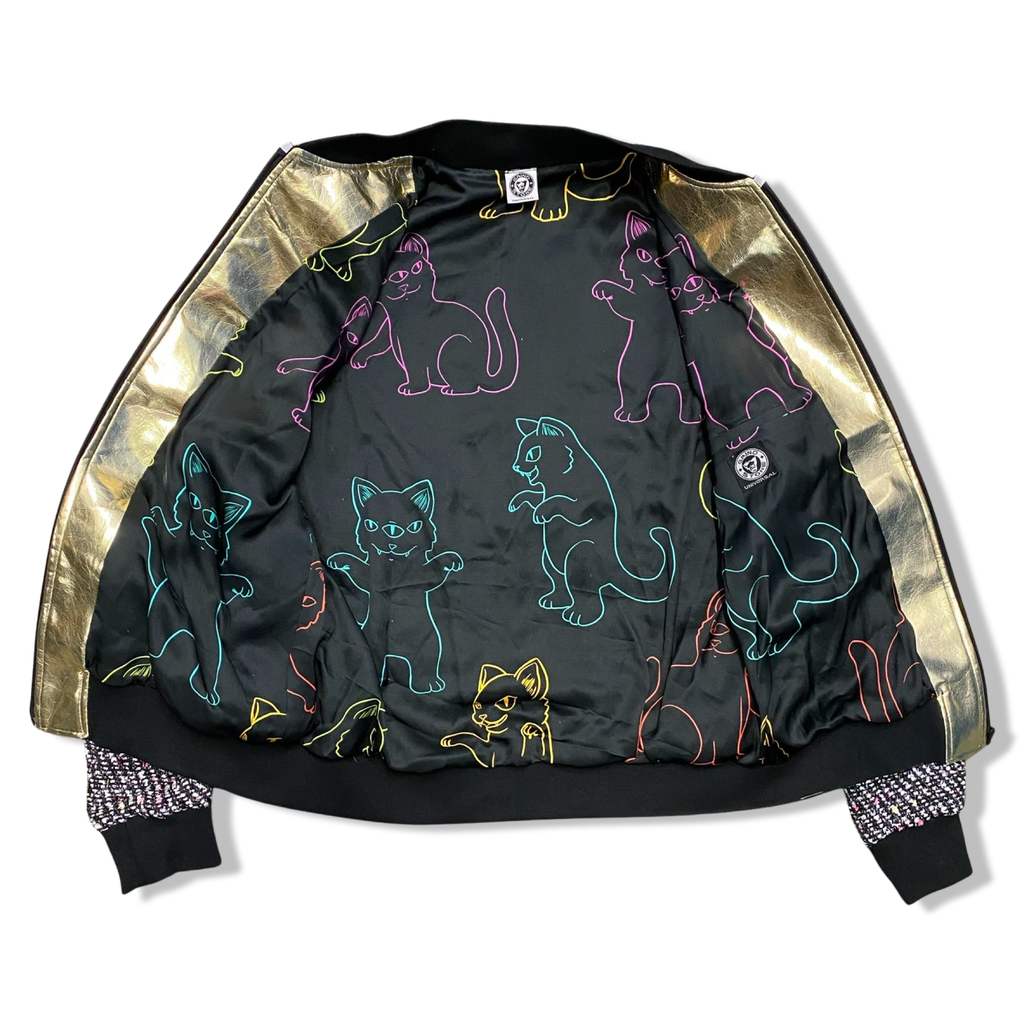 Italian Boucle "Sprinkles" bomber jacket