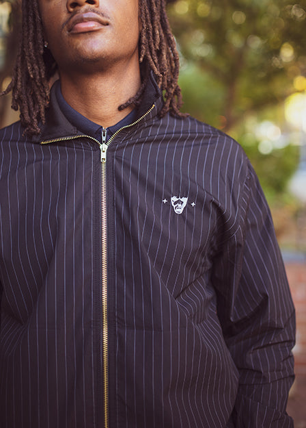 Reverse Yankee poplin ZIp-up