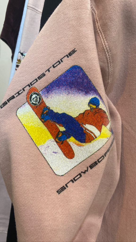 Mauve Blush logo hoodie