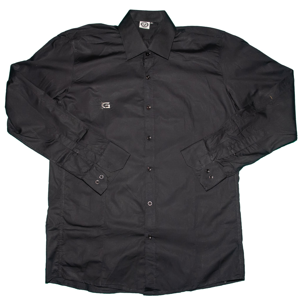 Men's Long Sleeve Button Down : Black, Brown, Purple