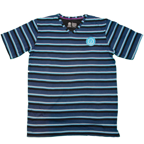 Yacht-striped Short Sleeved Shirt