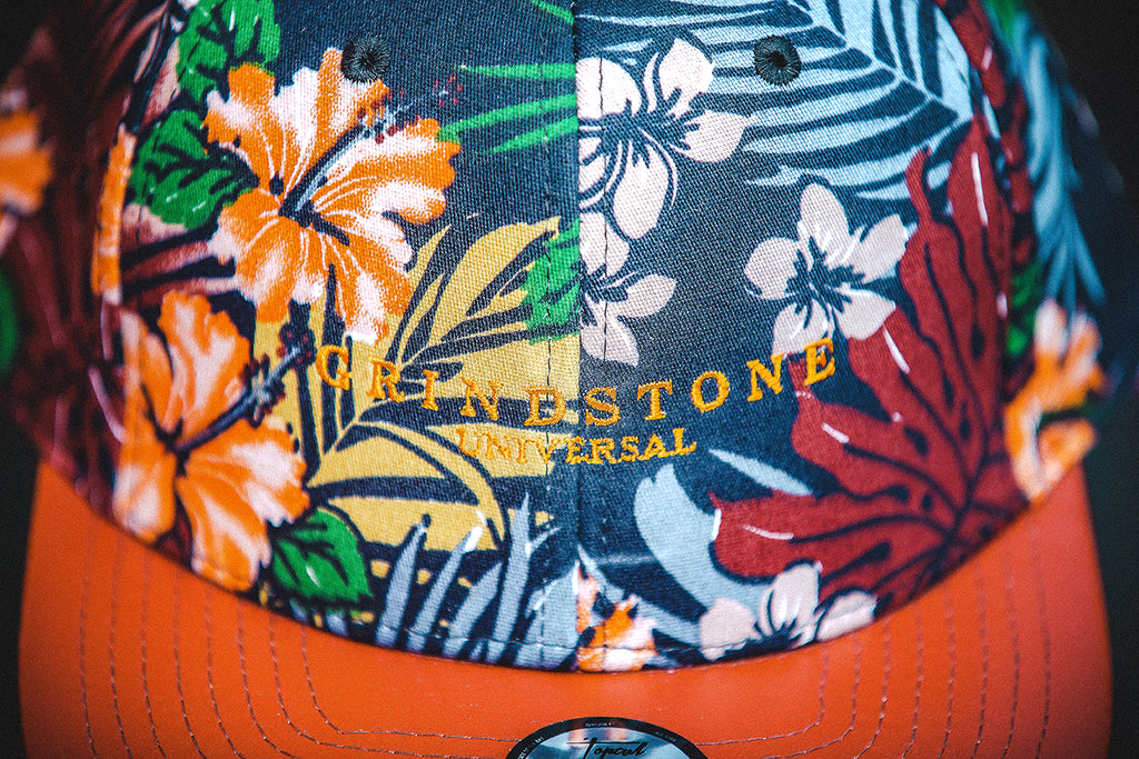Brown Floral snapback