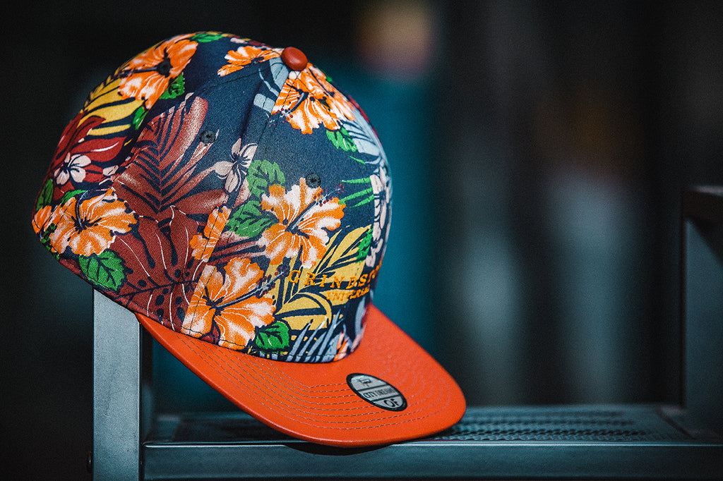 Brown Floral snapback