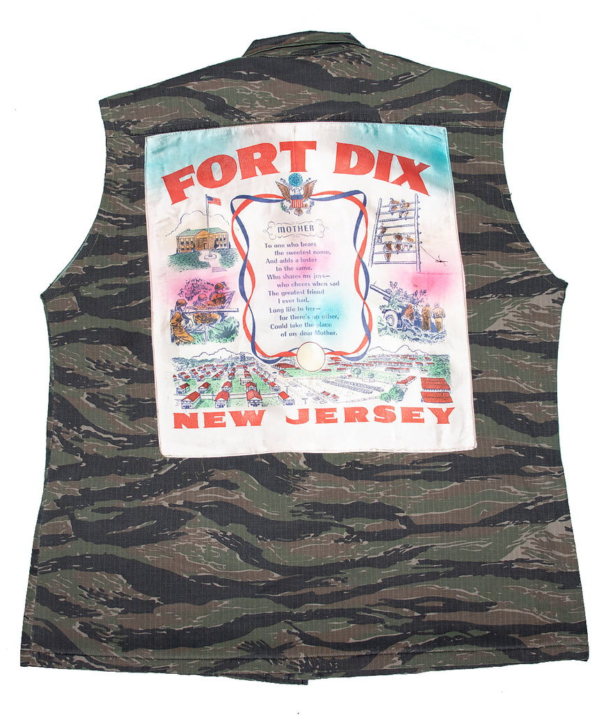 Camo Army vest- Fort Dix