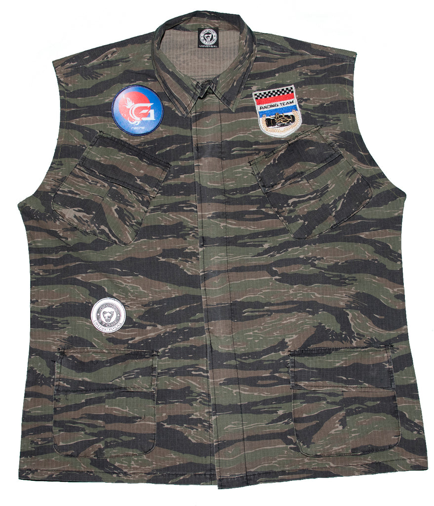 Camo Army vest- Fort Dix