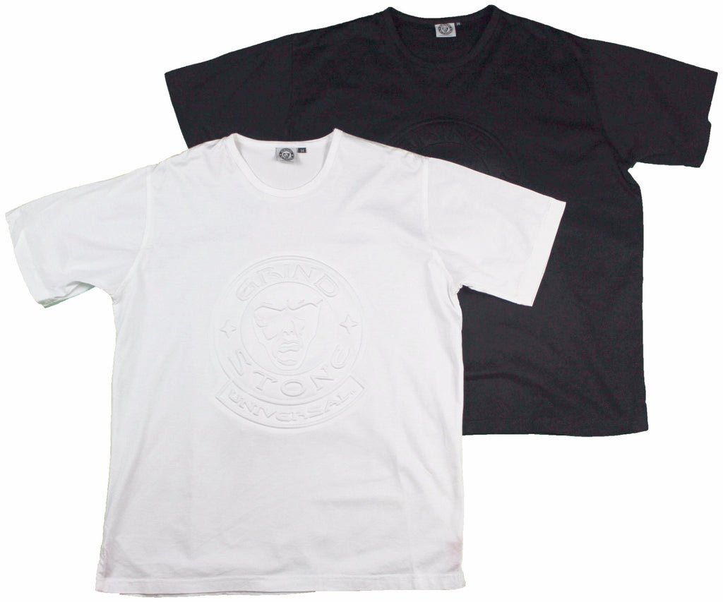 Mercerized Embossed Logo Men's T-Shirt