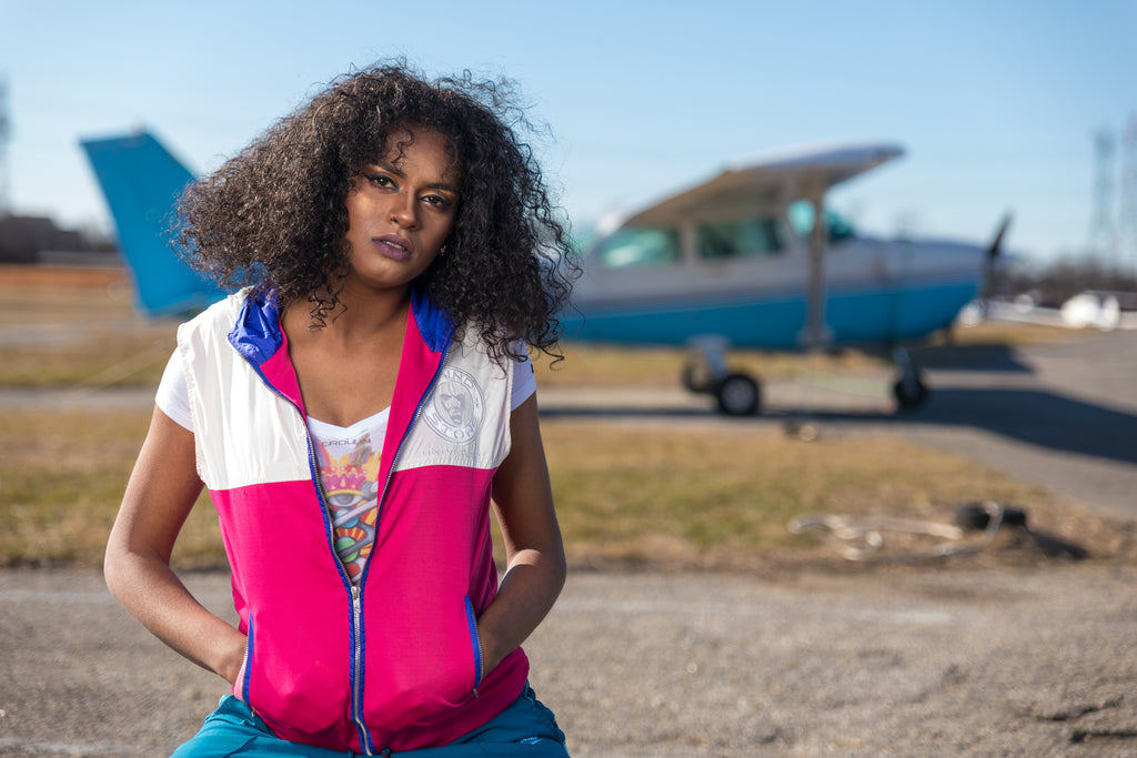 Sleeveless Nylon Women's Hoodie