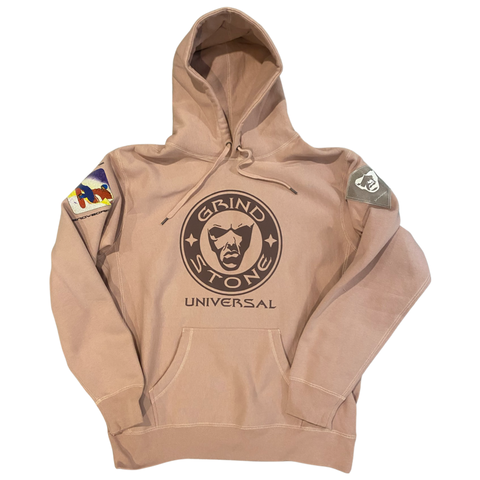 Women’s Pink & Gold logo crop hoodie