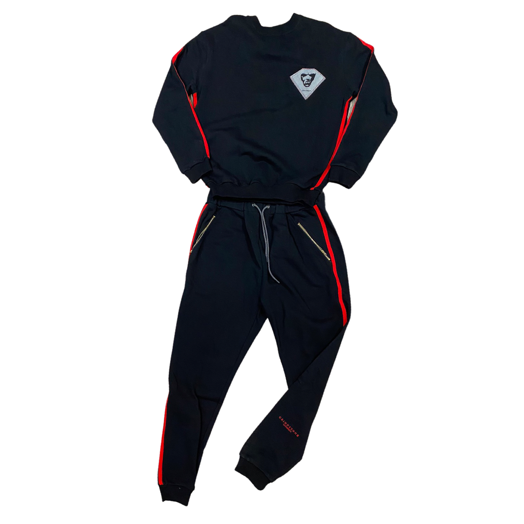 Stripe Crewneck sweatsuit (entire set)