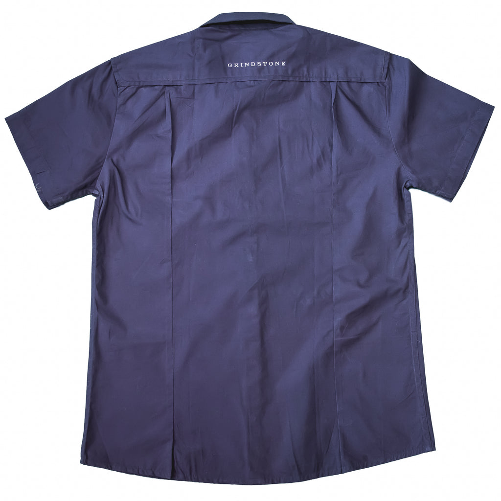 Men's Short Sleeve Button Up: Black, Brown, Purple