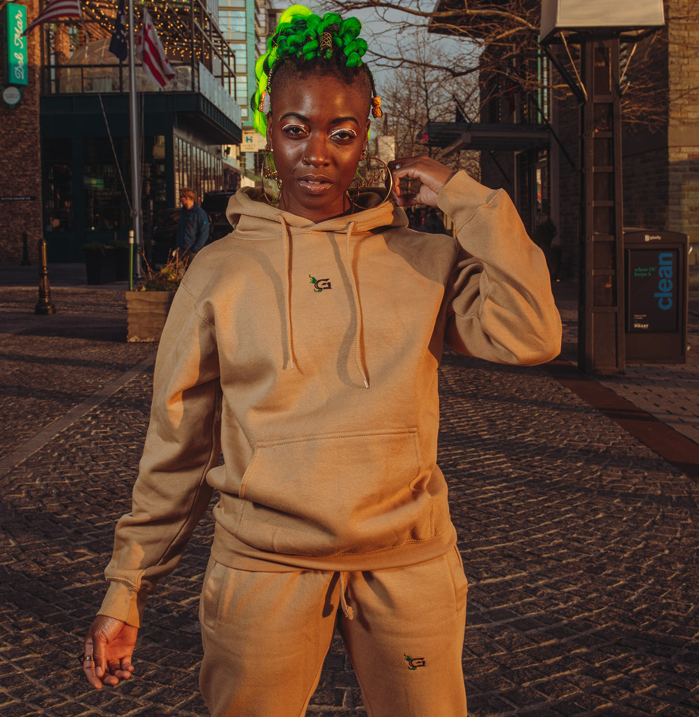 Tiger-back Hoodie Sweatsuit (entire set)