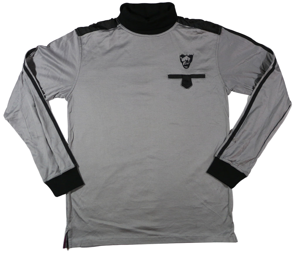 Men's Turtleneck Jersey : Grey & Black