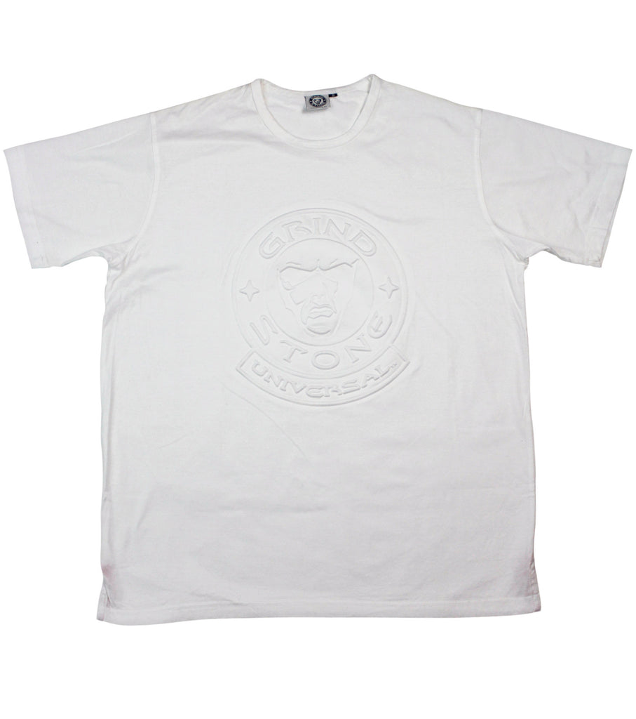 Mercerized Embossed Logo Men's T-Shirt