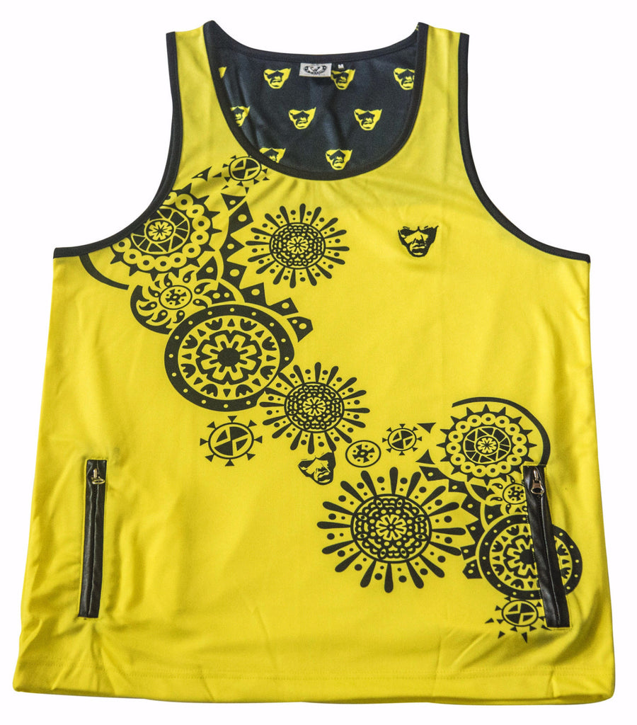 yellow men tank top