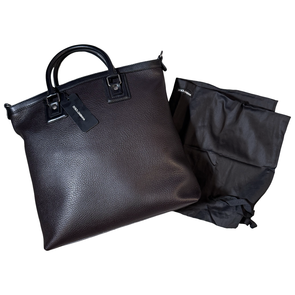Dolce & Gabbana Leather Shopping Tote