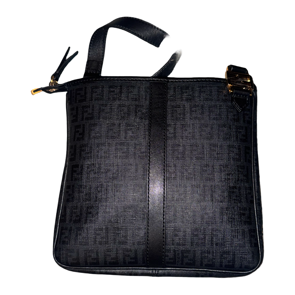 Fendi Zucca FF Messenger Crossbody Bag