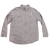Poplin Long Sleeve Zip-up Shirt