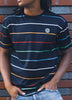 Yacht-striped Short Sleeved Shirt