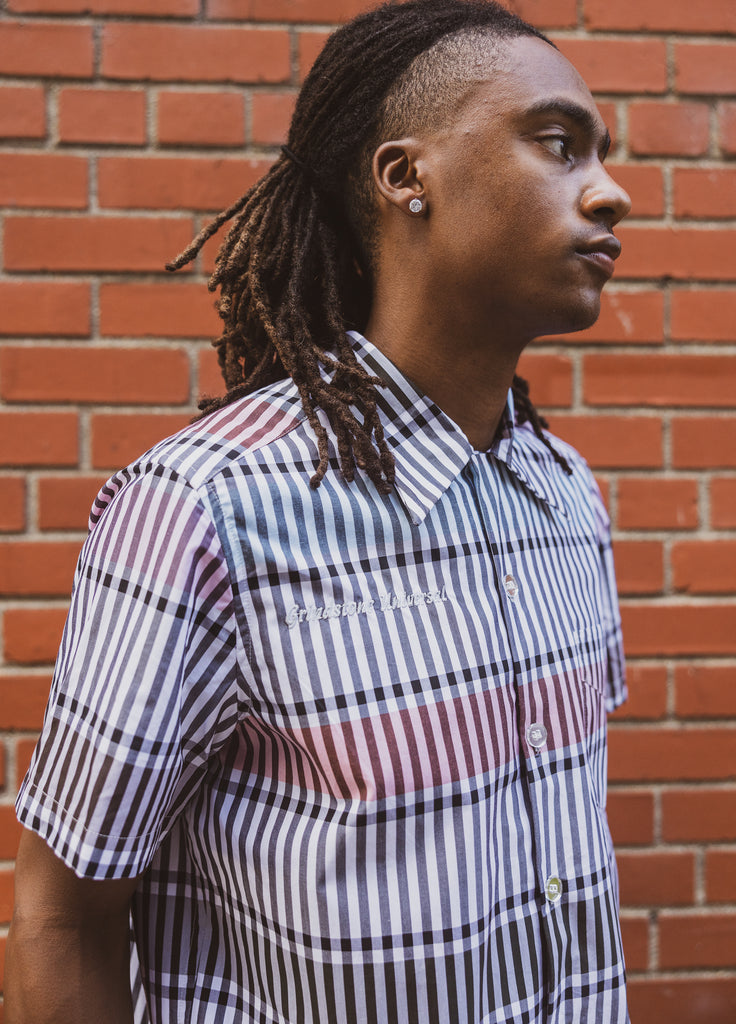 Oscar-striped button down
