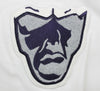 Varsity Big Face Short Sleeve Men's Sweatsuit Hoodie : White/charcoal