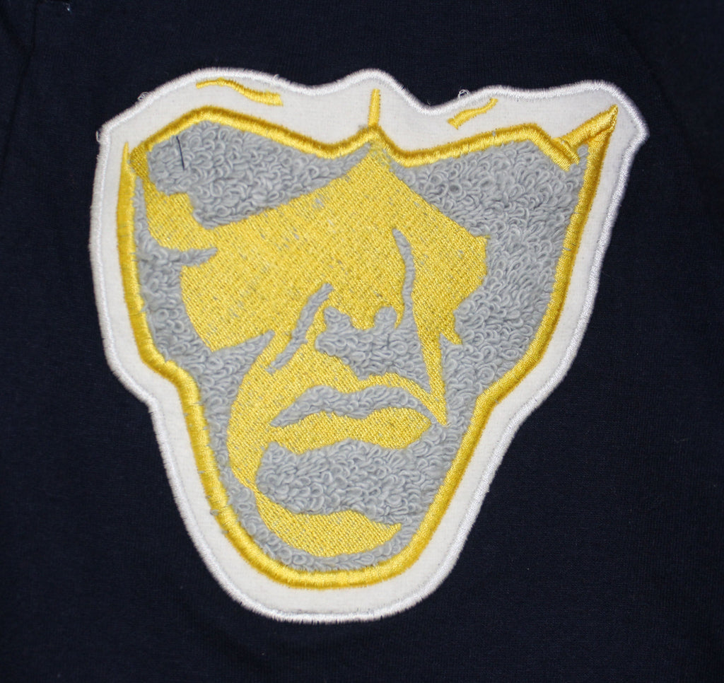 Varsity Big Face Men's Sweatsuit Joggers : Navy & Yellow
