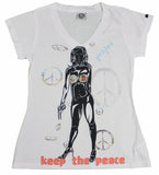 Keep the Peace : Women's V-Neck Tee