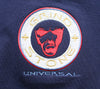 Navy embroidered reflective logo-T