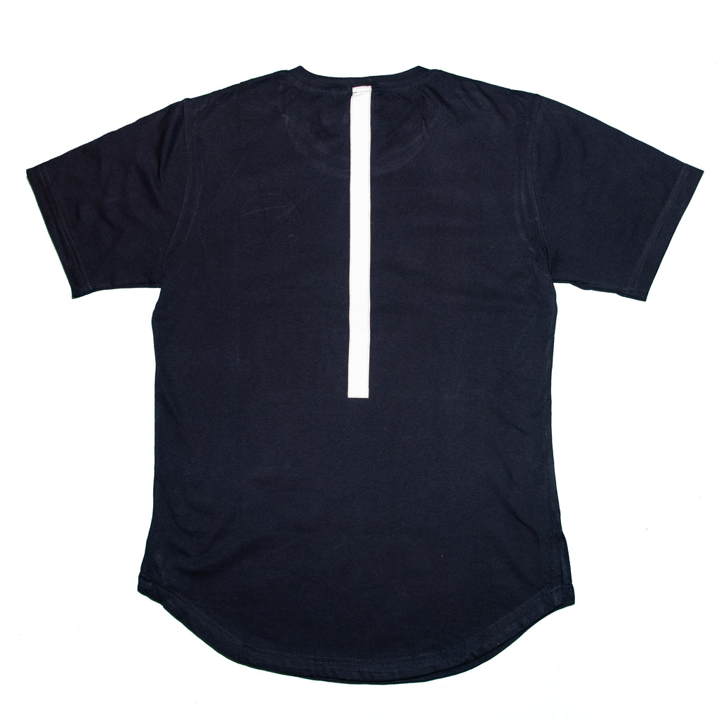 Navy embroidered reflective logo-T