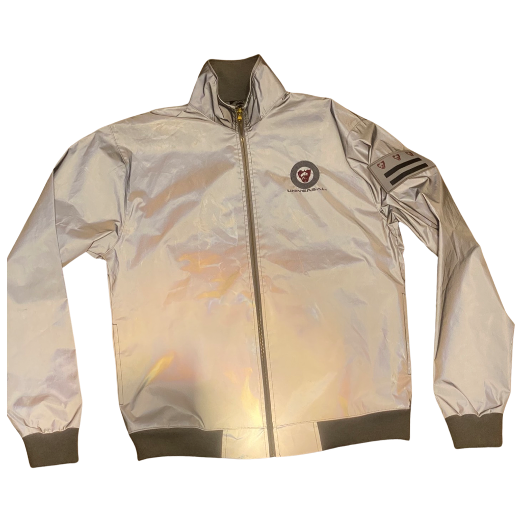 Silver Reflective coach jacket