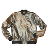 Gold wax-coated Varsity jacket